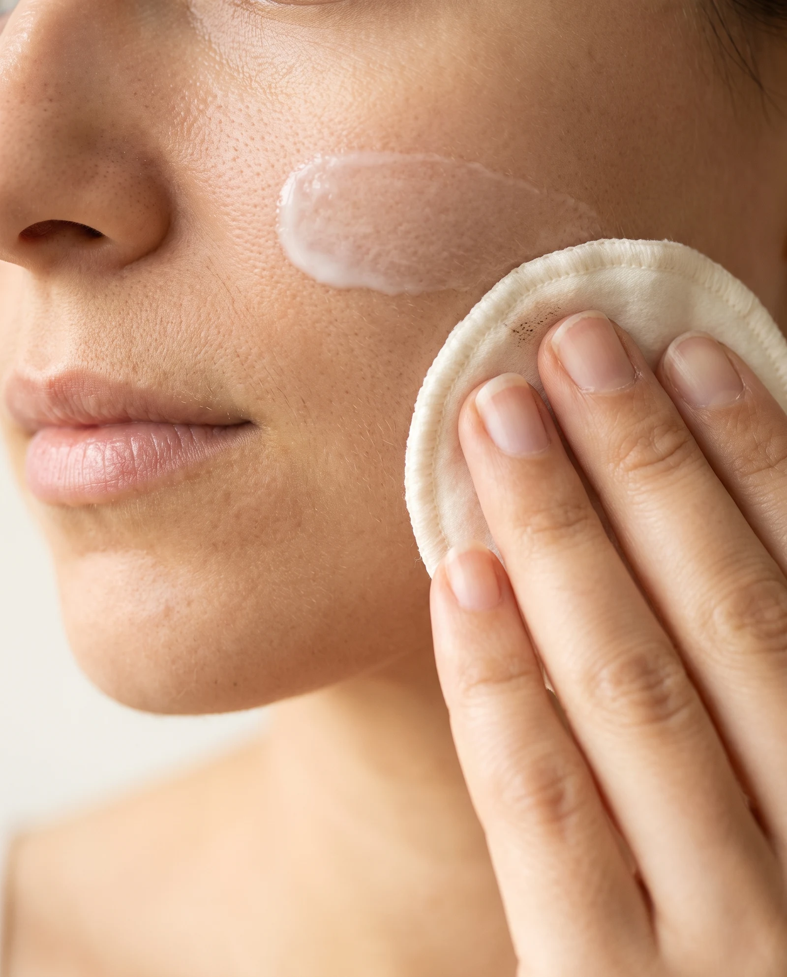 Aplicación de Desmaquillante Facial