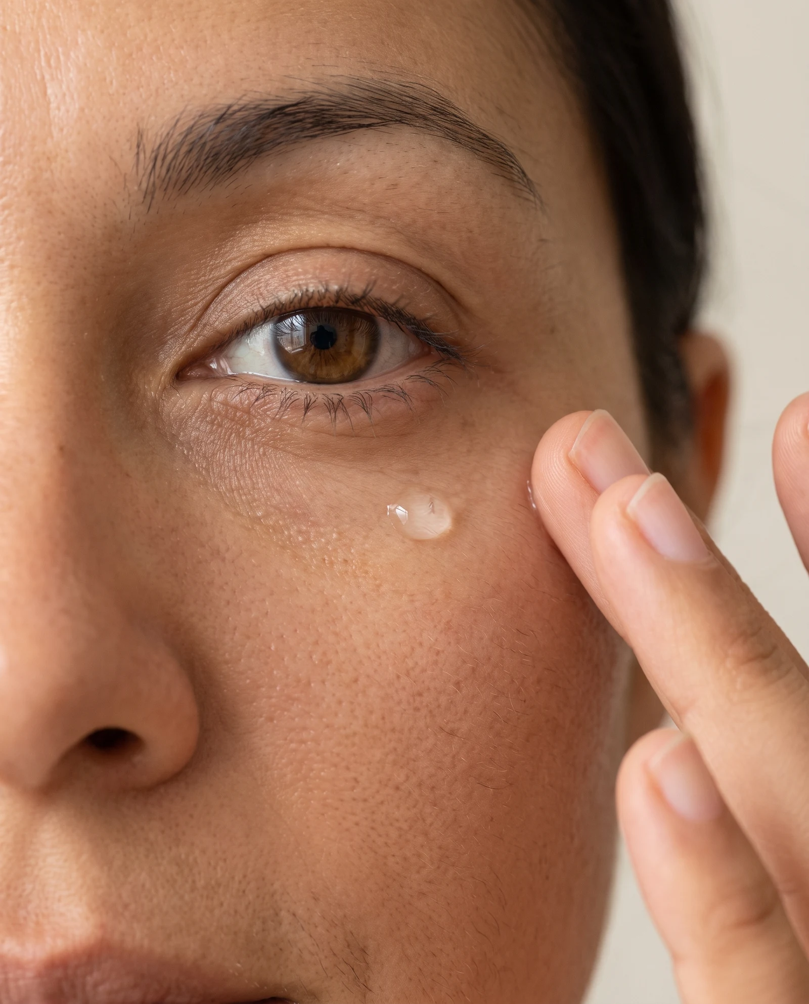 Aplicación de Gel Contorno de Ojos
